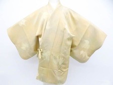 JAPANESE KIMONO MICHIYUKI COAT ORANGE 87cm 2 ft 10 in PURE SILK AA8098