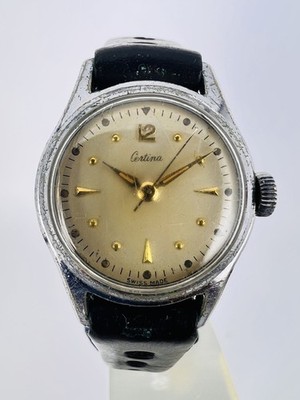 Vintage Certina Armbanduhr, Handaufzug, Damenuhr, 1960er Jahre