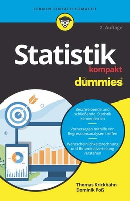 Statistik kompakt für Dummies ~ Thomas Krickhahn ~  9783527720910