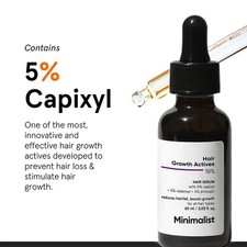 Minimalist Hair Serum 30ml Pack of 1   Capixyl, Redensyl Peptides Hair Fall Care