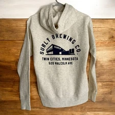 Surly Brewing Hoodie Size Small Minneapolis Minnesota Craft Beer Logo Sweatshirt