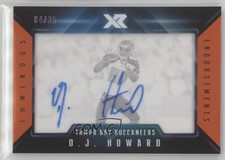 2017 Panini XR Luminous Endorsements Orange 4/25 OJ Howard #LE-OJH Auto uk2