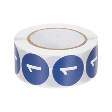 1 Inch Number 1 Stickers 500 Labels Circle Dot Stickers Adhesive Blue