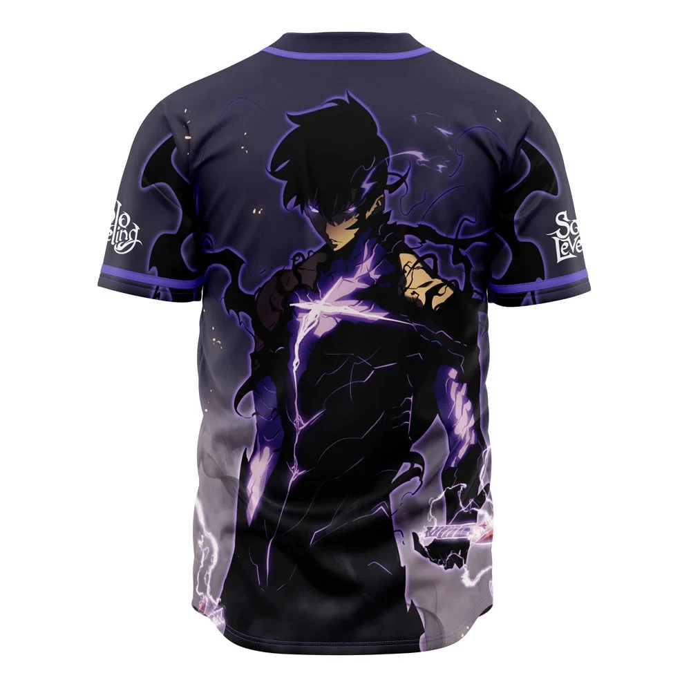 The Shadow Monarch Solo Leveling Baseball Jersey Full Size
