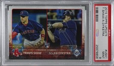 2015 Topps Update Rookie Combos Travis Shaw Allan Dykstra #US41 PSA 9 MINT 1c7