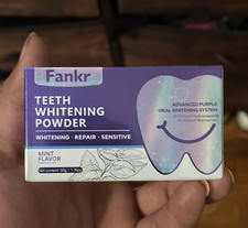 Fankr Advanced Purple Teeth Whitening Powder Mint, Repair Sensitive, 50g