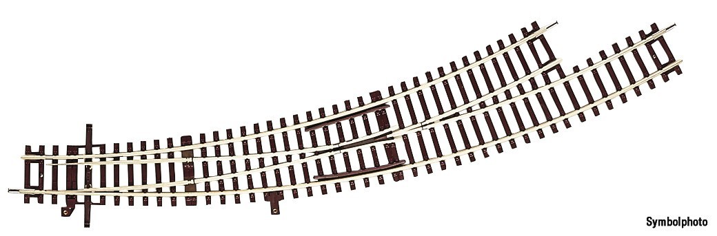 Aiguillage courbe gauche Rocoline 42472 pour optimiser l'espace de votre circuit HO