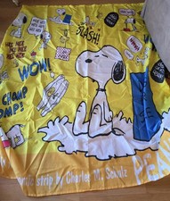 Peanuts Snoopy Woodstock Yellow Shower Curtain 73x70