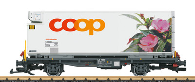 LGB 45885-01, Containerwagen COOP Edellieschen, RhB, Neu & OVP, G