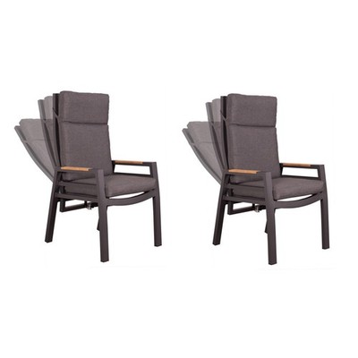 deVries 2x ''MONTANA'' Dining/Relax-Sessel 2 Stück Gartenstuhl 60 x 67 x