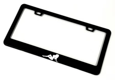 Girl License Plate Frame "Black Stainless Steel" Girls | Accessories | Design