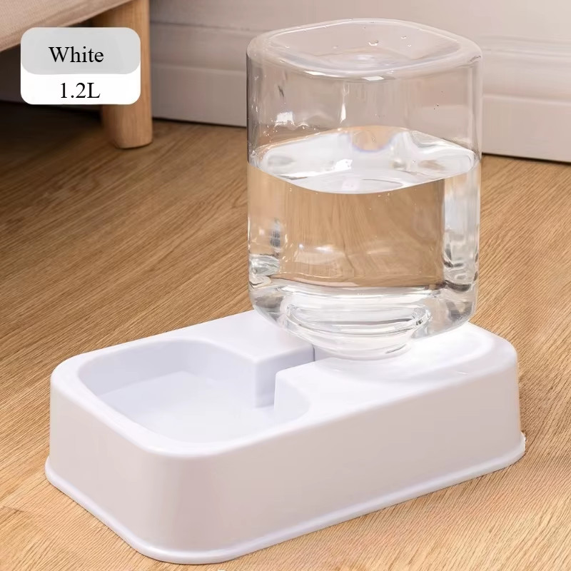 Automatic Cat Dog Feeder Waterer Set Smart Portion Control Gravity Pet Dispenser