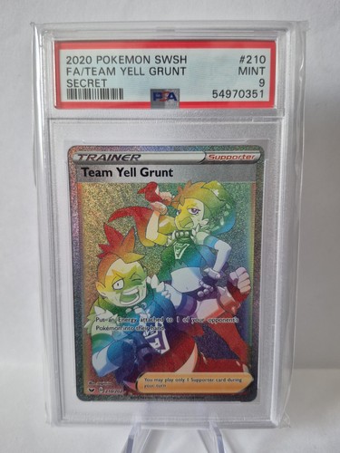 Team Yell Grunt graded PSA 9 for sale on eBay