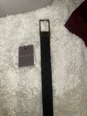 Gucci Gürtel Orginal Herren Schwarz Leder