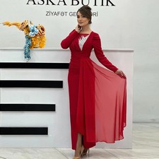 Elegant Rhinestones Mother of the Bride Dress with Long Sleeves Pleat Mermaid