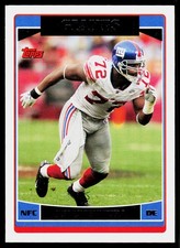Osi Umenyiora, 2006 Topps, #28, New York Giants,
