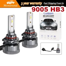 2PCS 9005 HB3 LED Headlight High Low Beam Bulbs Kit White Lamp