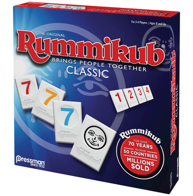 Pressman Rummikub Classic Edition - The Original Rummy Tile Game, 106 Pieces.