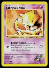 Pokemon Card Gym Heroes Sabrina's Abra 91/132 Unlimited Common on eBay