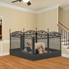 8 Panel Heavy Duty Dog Playpen Indoor Outdoor Puppy Exercise Fence Pen