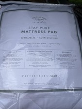 Pottery Barn Teen Organic Stay Pure Waterproof Mattress Pad Twin XL / Twin New