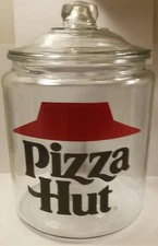 A Very Nice Super Rare Size Giant Pizza Hut Glass Counter Jar