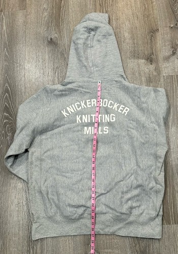 Champion Hoodie Men's L Gray Reverse Weave Knickerbocker Knitting Mills Hoodie - Picture 6 of 13