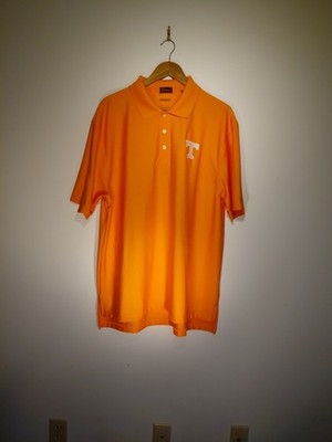 Tenessee Vols Bullington Golf Polo DriWay  Performance Striped Short Sleeve XL