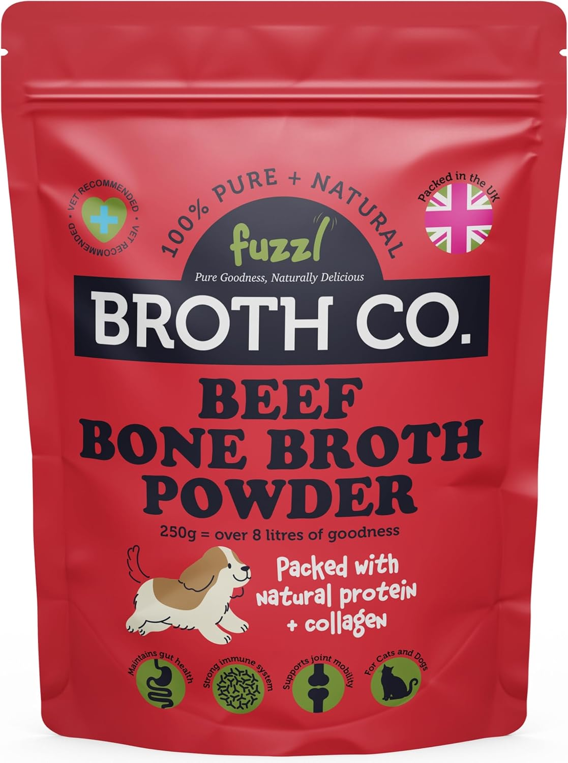 Broth Co. Beef Bone Broth for Dogs 100G – Rich in Collagen, Glucosamine & Chondr
