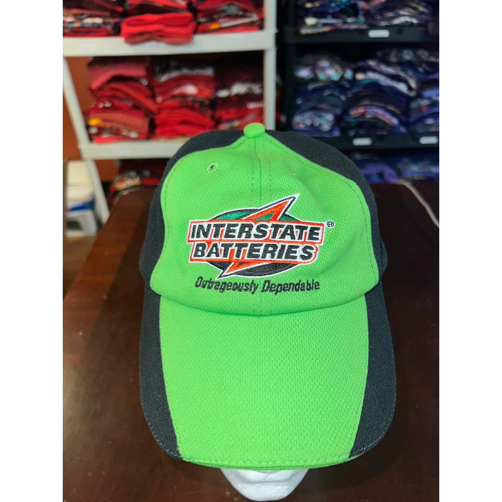 Interstate Racing Hat Batteries Green Black Race … - image 2