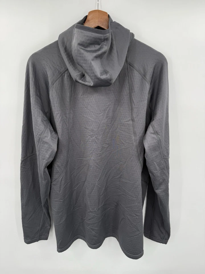 Kryptek Tech 1/2 Half Zip Hoodie Jacket Medium Gray Thermal Fleece Lined - Image 2 of 4