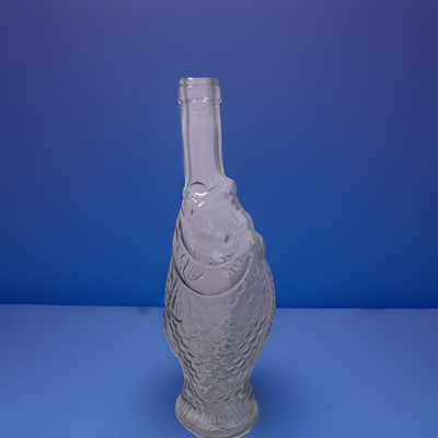 Clear Glass Fish Wine Bottle 75cl 13 1/2 Tall Fish Shaped Wine Bottle |  eBay