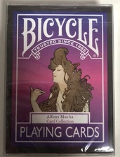 Bicycle Alfons Mucha Collection (Nouveau Goddess) Playing Cards