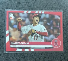 TOPPS 2023 BIG LEAGUE SHOHEI OHTANI #287 SUPER RARE RED FOIL ANGELS 