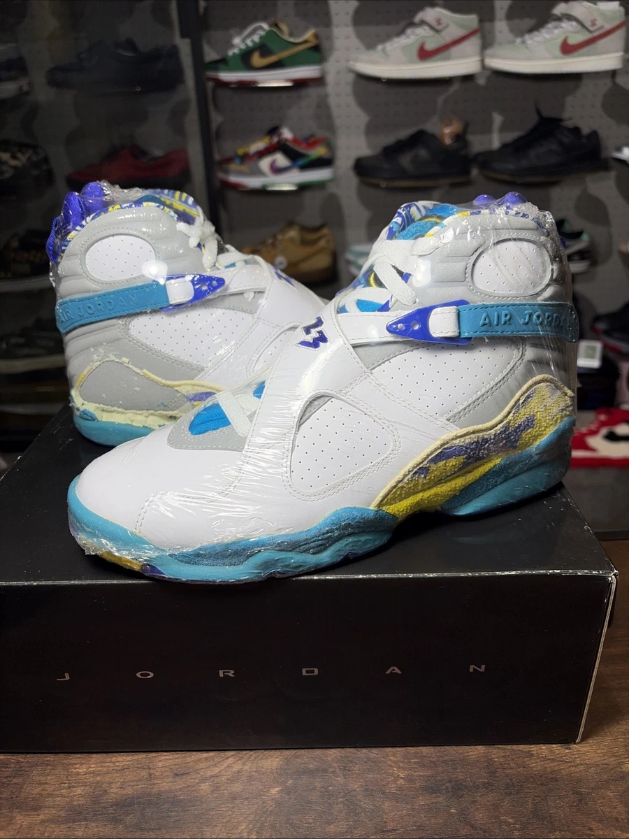 Jordan 8 Retro White Aqua W for sale | eBay