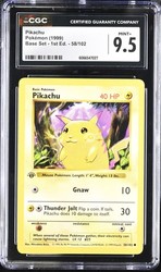 Pikachu 58/102 Base Set 1st Edition Shadowless