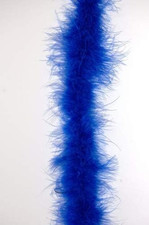 Thin Marabou Feather Boa 2 Yards Long 72" 15 Grams - Royal Blue