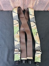 Realtree Camouflage Suspenders Adjustable Brown Hunting Outdoors