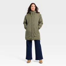 Women's Parka Jacket - Universal Thread Olive Green M