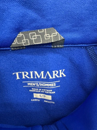 Trimark Royal Blue Full Zip Okapi Knit Jacket Mens Size Small image 4