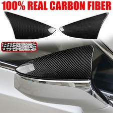 FOR 19-24 LEXUS IS ES LS LC UX CARBON FIBER  JDM TR STYLE MIRROR COVER CAPS