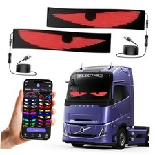 LED Sign for Car Devil's Eyes Light for Windshield APP Control Scrolling