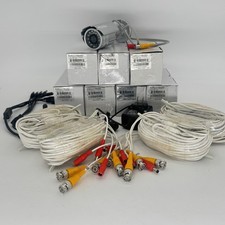 7 LaView Security Cameras - LV-CBA2963 4 60" BNC Cable 2 Splitters 1 PS