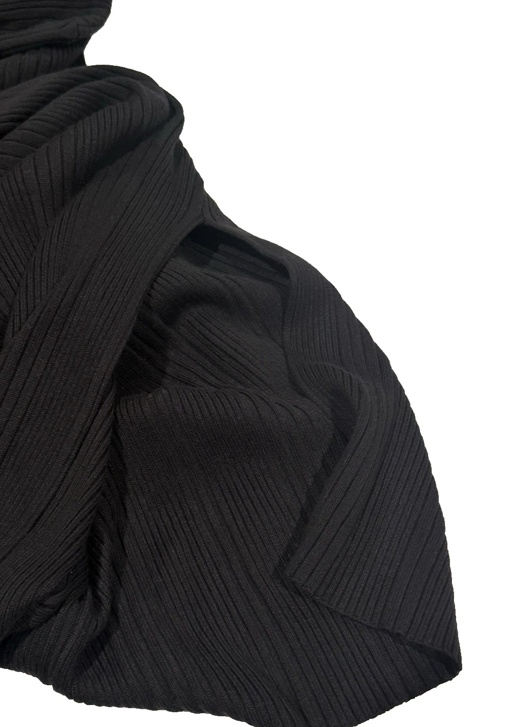 House Of Harlow 1960 x Revolve Black Ribbed Long Sleeve Dress SMALL Cut Out