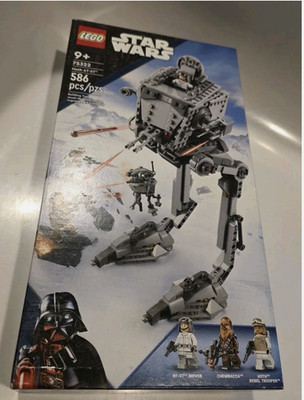 LEGO 75322 Star Wars Hoth AT-ST Walker - Chewbacca Minifigure and Droid NEW. 