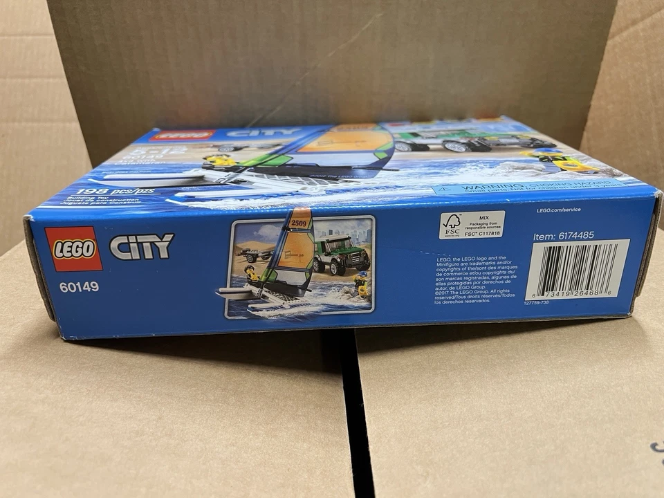 LEGO CITY 60149 4x4 with Catamaran 198 Pieces NEW and SEALED - Image 4 of 4