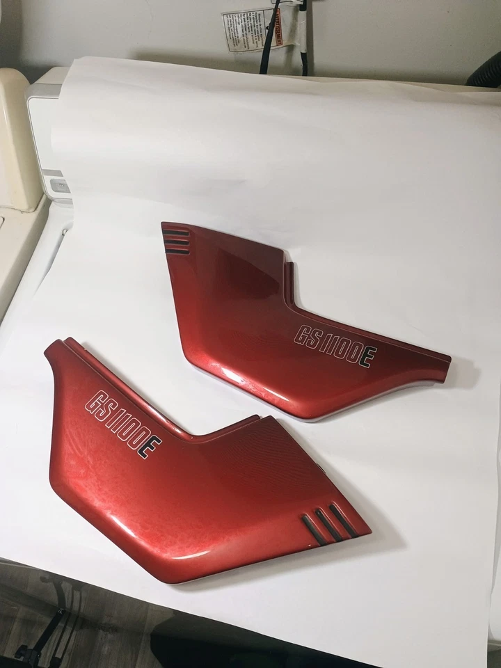 Suzuki GS1100E Side Covers – Red – Left & Right Set – OEM - Image 2 of 4