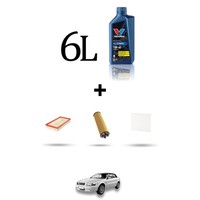 Hoffcar Wartungsset 3 Filter Und 6L ÖL FüR Volvo C70 I 2.5 20V 121Kw Ab 1999