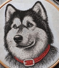 Alaskan Malamute Dog Breed Personalized Pullover Hoodie EMBROIDERED Beautiful