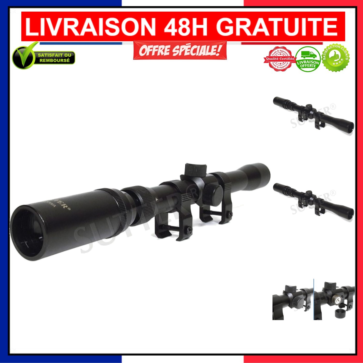 Lunette de chasse compacte 3-7x20mm : finissez-en avec le désalignement de visée